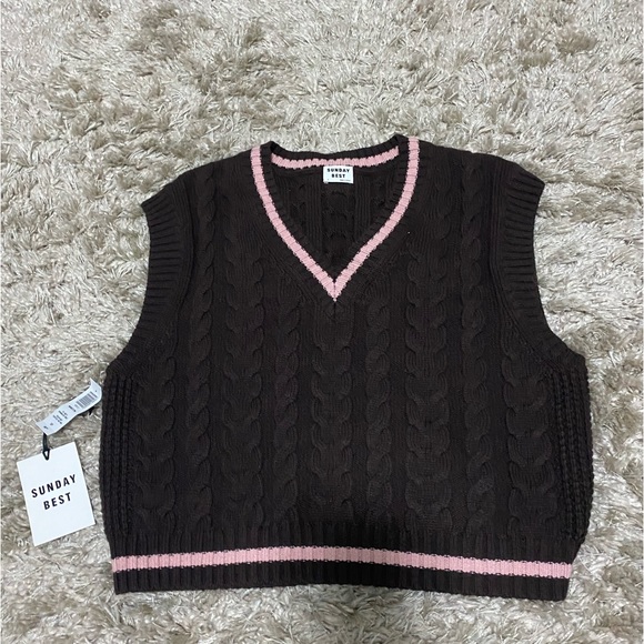 Sunday Best Sweaters - Brand New Aritzia Sunday Best Winston Sweater Vest